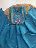 K-293 Roman Silk Anarkali Kurti with Pant and Dupatta