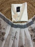 K-1223 Roman Silk Straight Line Kurti with Pant and Dupatta