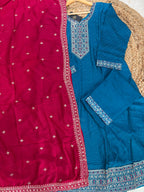 K-1153 Ghera Kurti with Pant and Dupatta