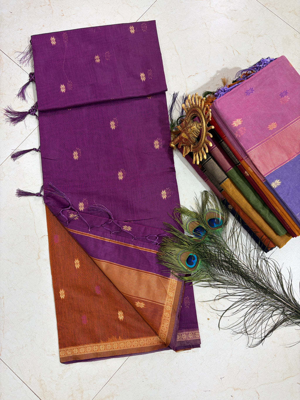S-1 Maheshwari Handloom Silk Saree