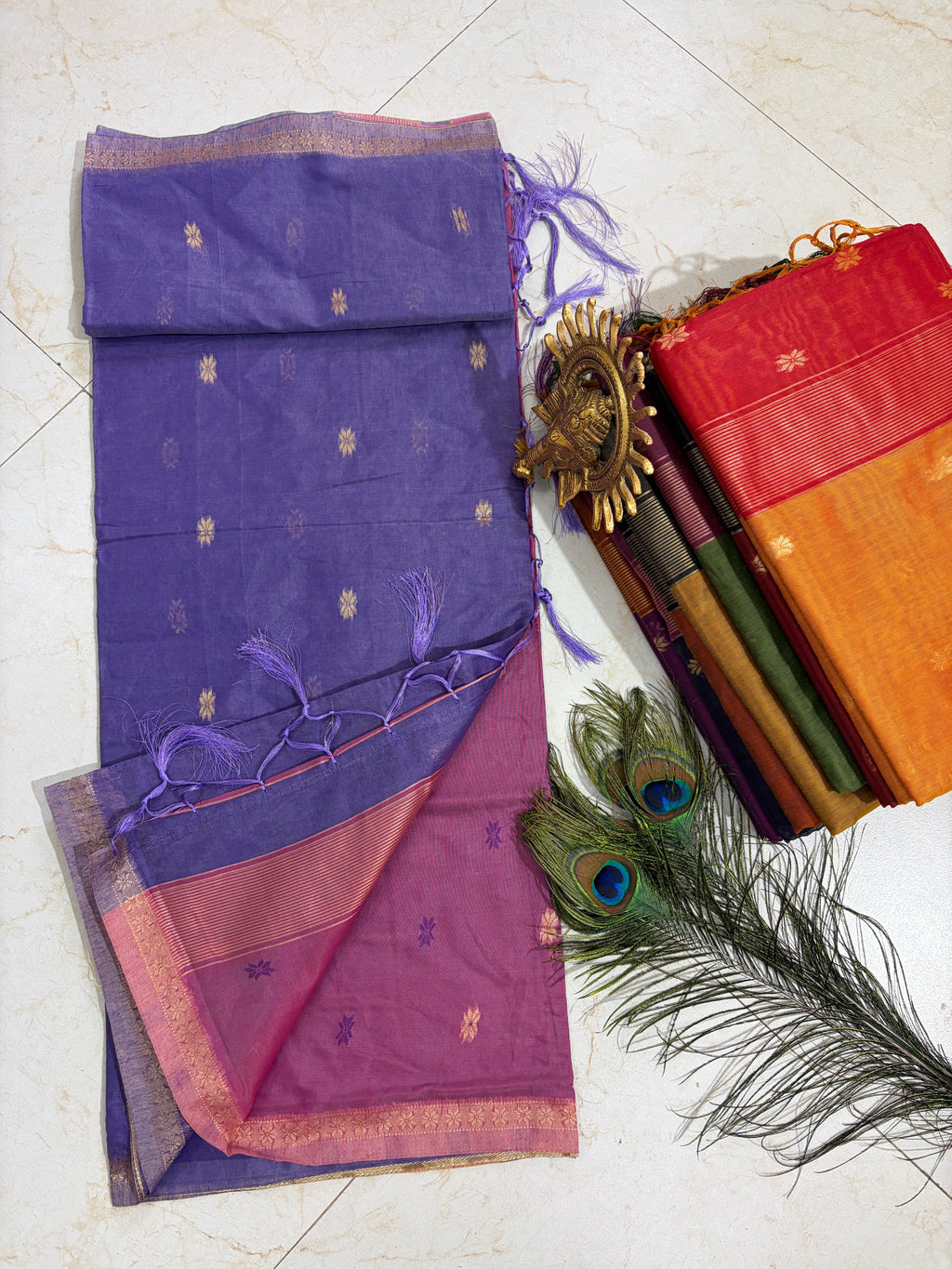 S-1 Maheshwari Handloom Silk Saree