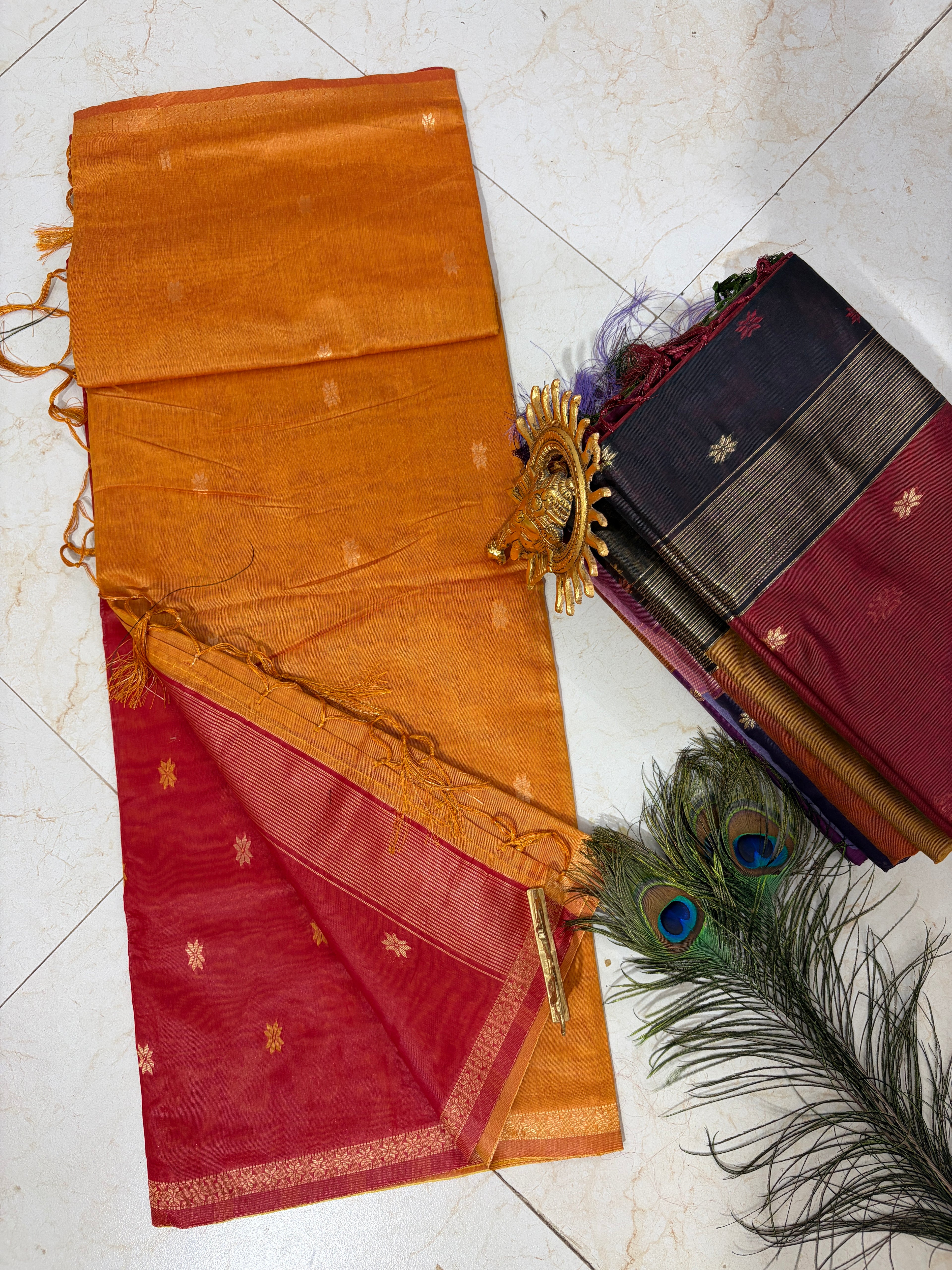 S-1 Maheshwari Handloom Silk Saree