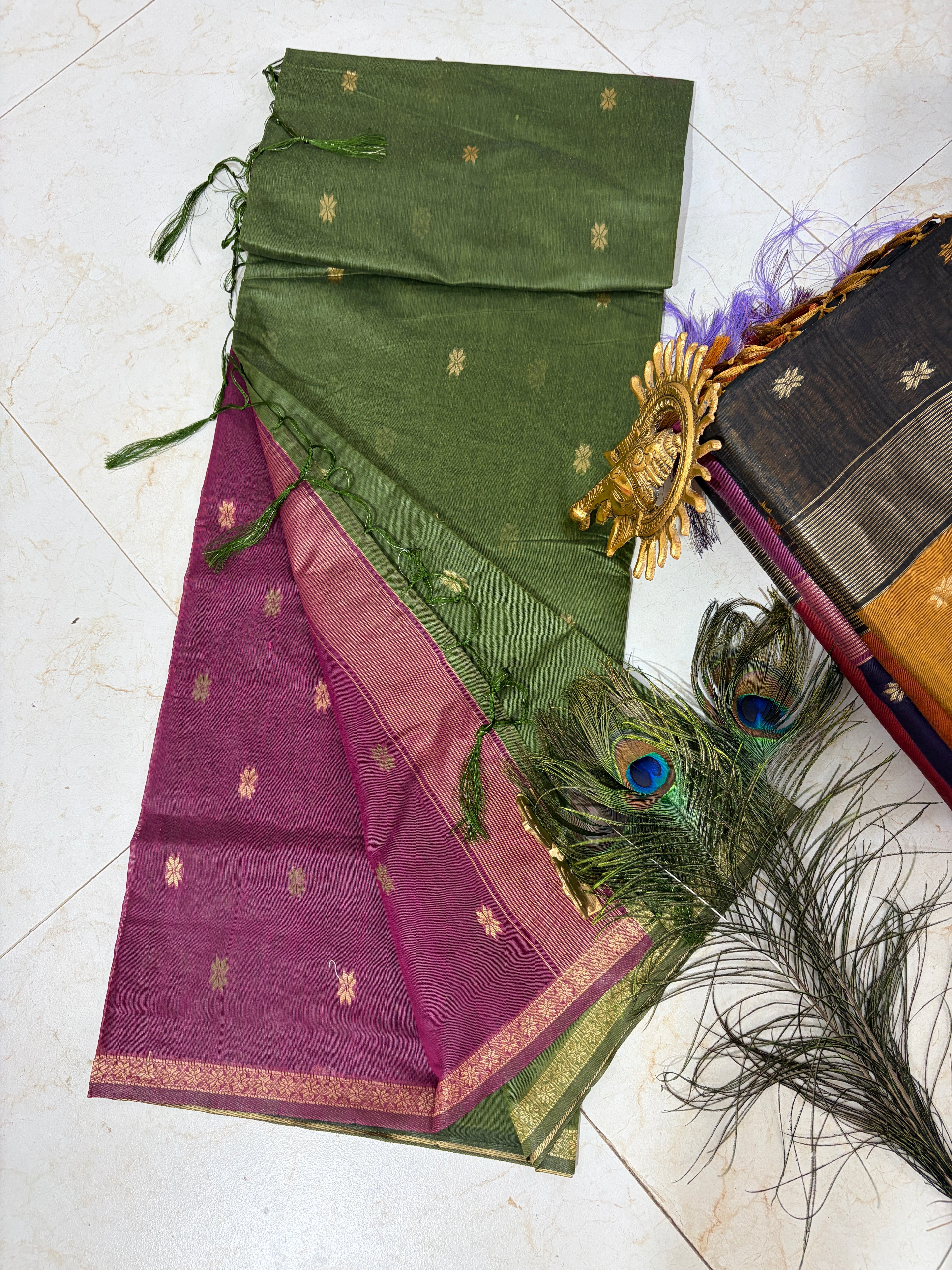 S-1 Maheshwari Handloom Silk Saree