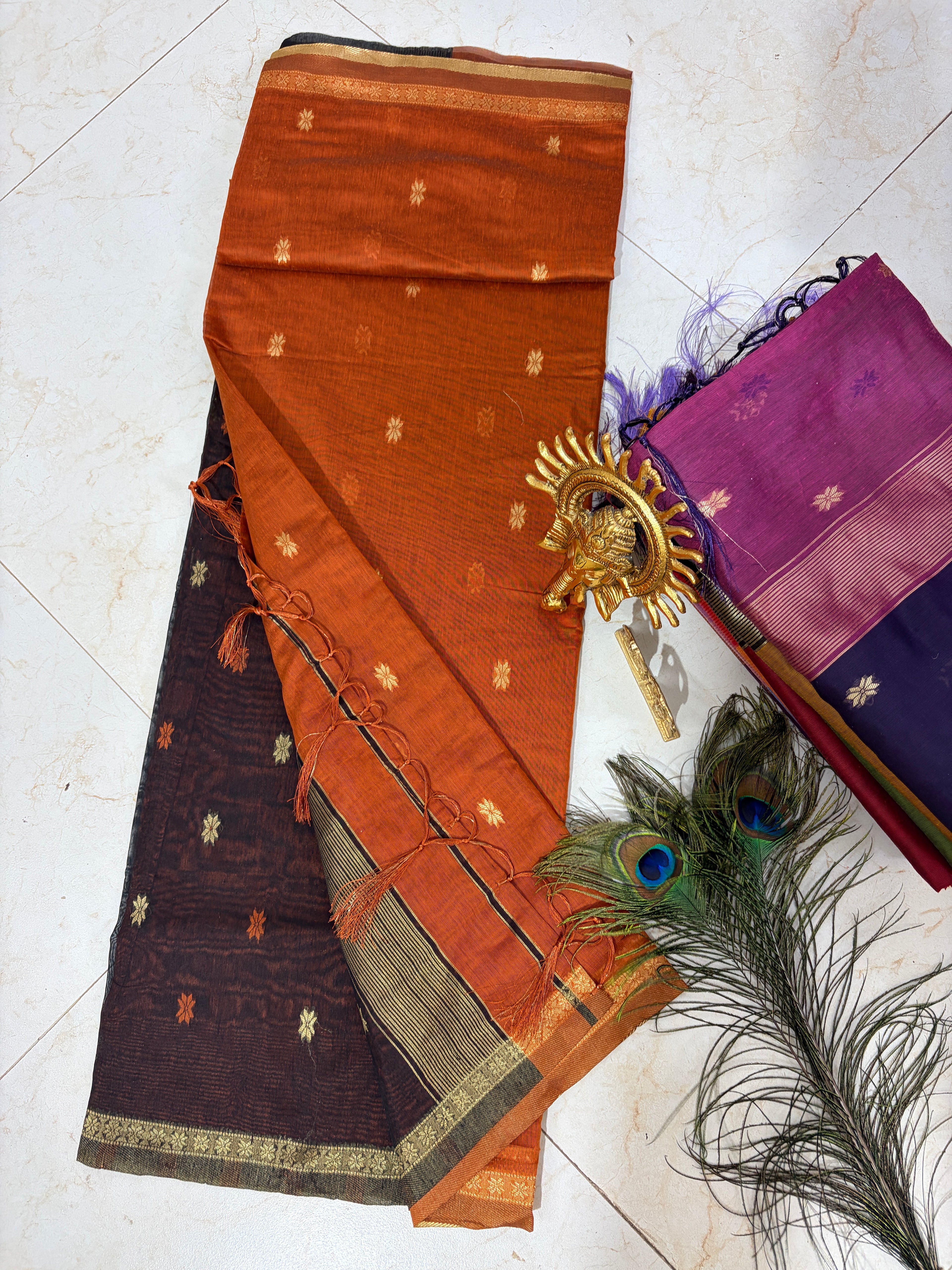 S-1 Maheshwari Handloom Silk Saree