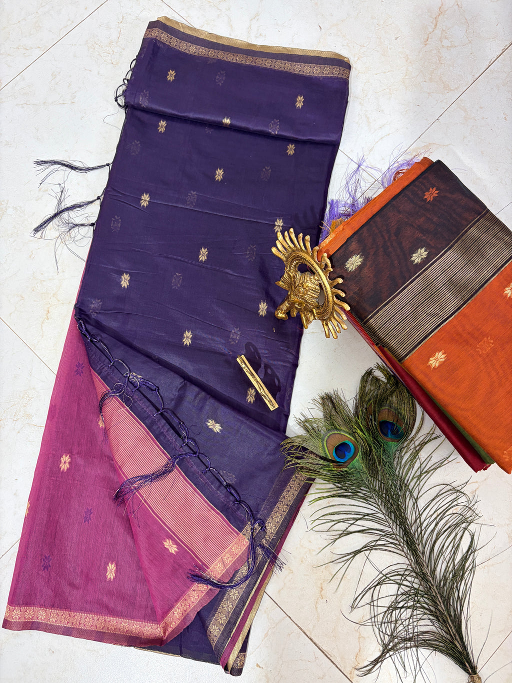 S-1 Maheshwari Handloom Silk Saree