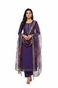 Dark Purple Suit - Front Model